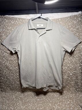 Buck Mason Men’s Light Gray Polo